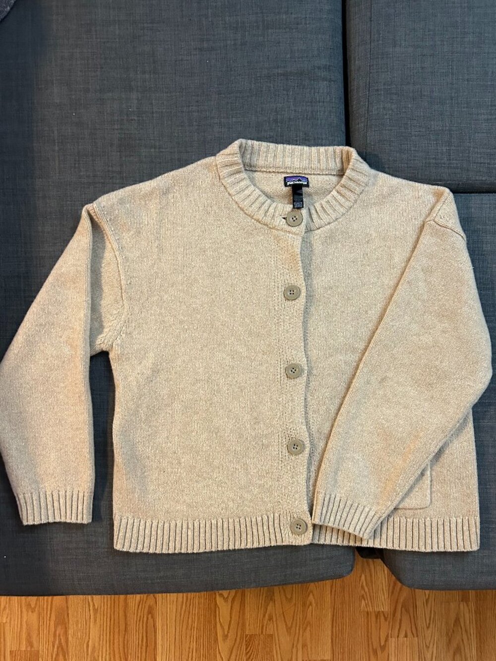 Women's Recycled Wool-Blend Sweater Jacket (M)